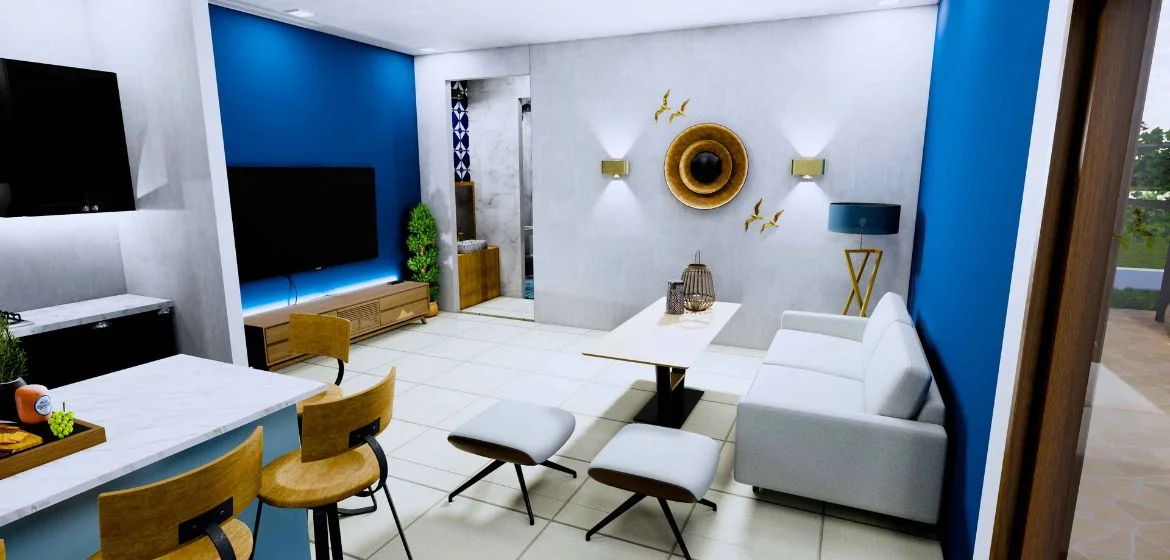 Sofa area of farmhouse near indore bhopal highway